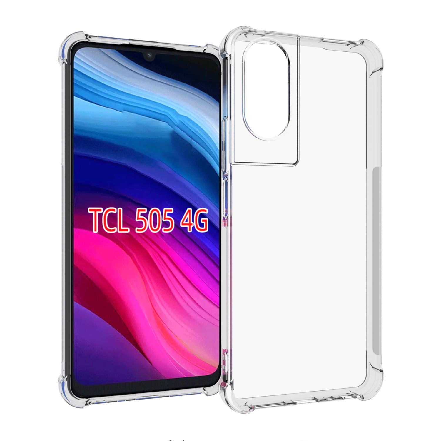 Phone Case for TCL 505 Case Four Corner Airbag Flexible TPU Phone Cover