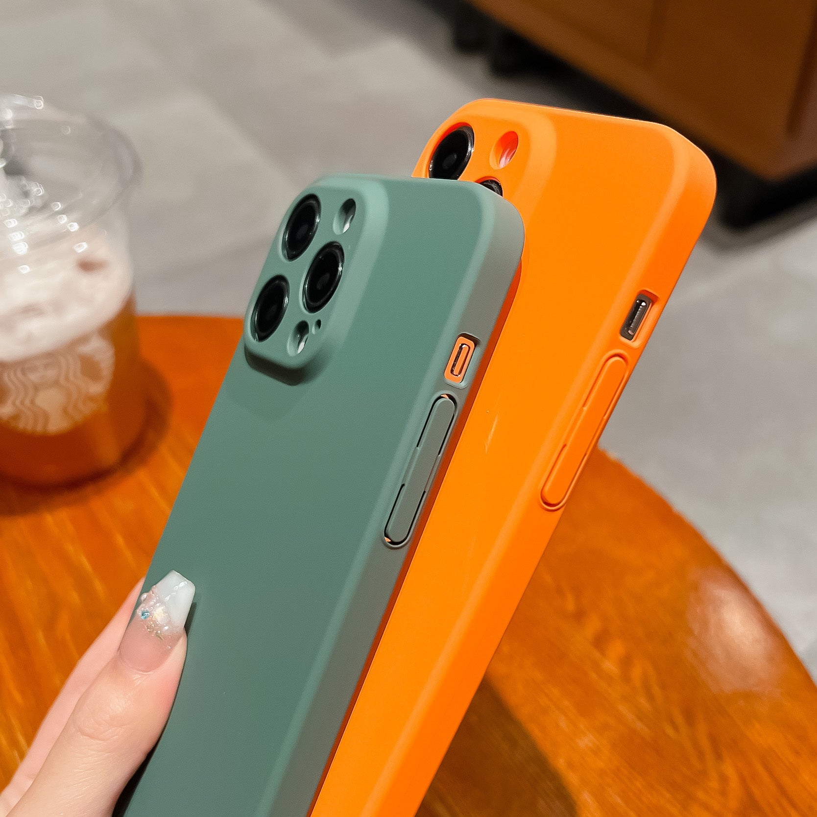 For iPhone 12 Pro Case Hard Plastic Rubberized Phone Cover Precise Cut-outs Protection