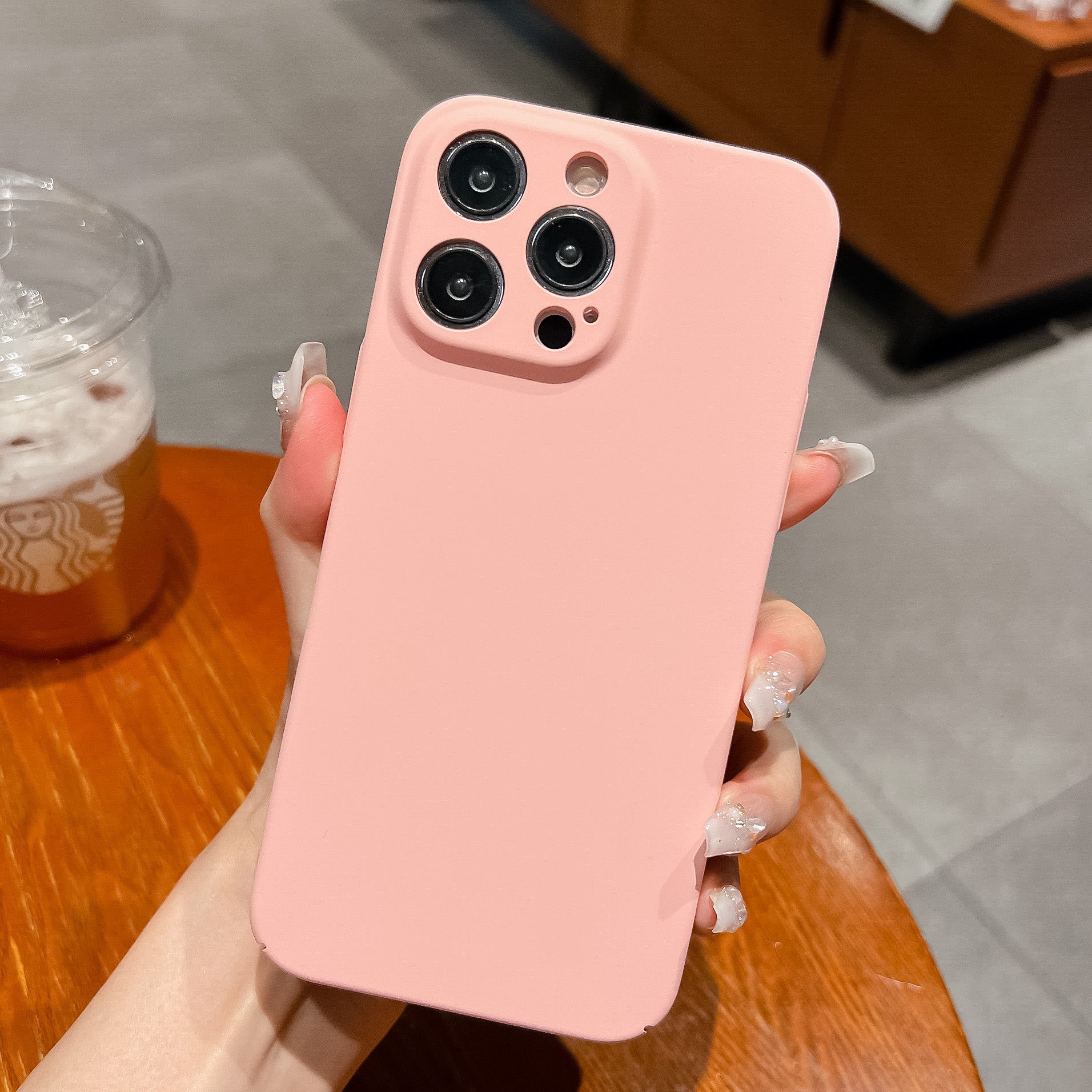For iPhone 12 Pro Case Hard Plastic Rubberized Phone Cover Precise Cut-outs Protection