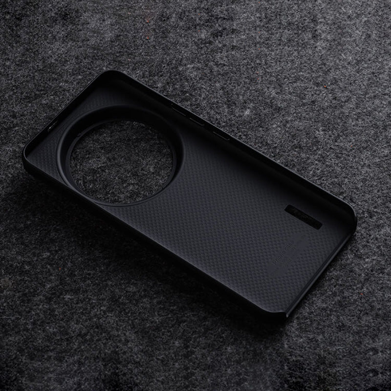 MELKCO For Xiaomi 14 Ultra Case Genuine Cow Leather Coated PC Phone Cover