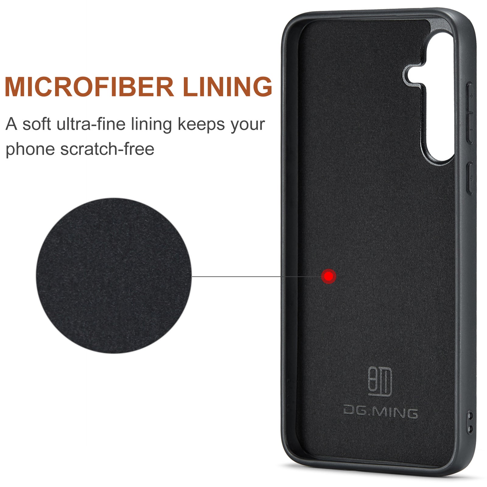DG.MING M1 Series for Samsung Galaxy A35 5G Case Detachable Card Holder Leather Coating Phone Cover
