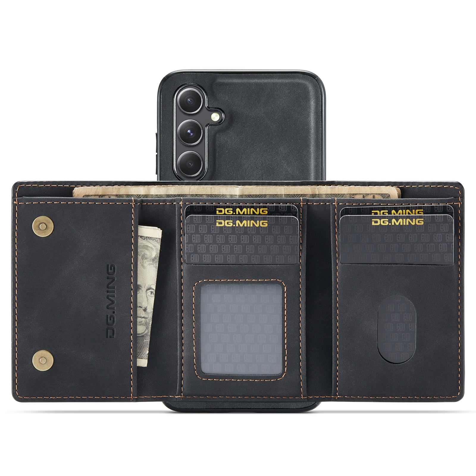 DG.MING M1 Series for Samsung Galaxy A15 4G / A15 5G Case Detachable Wallet Phone Cover