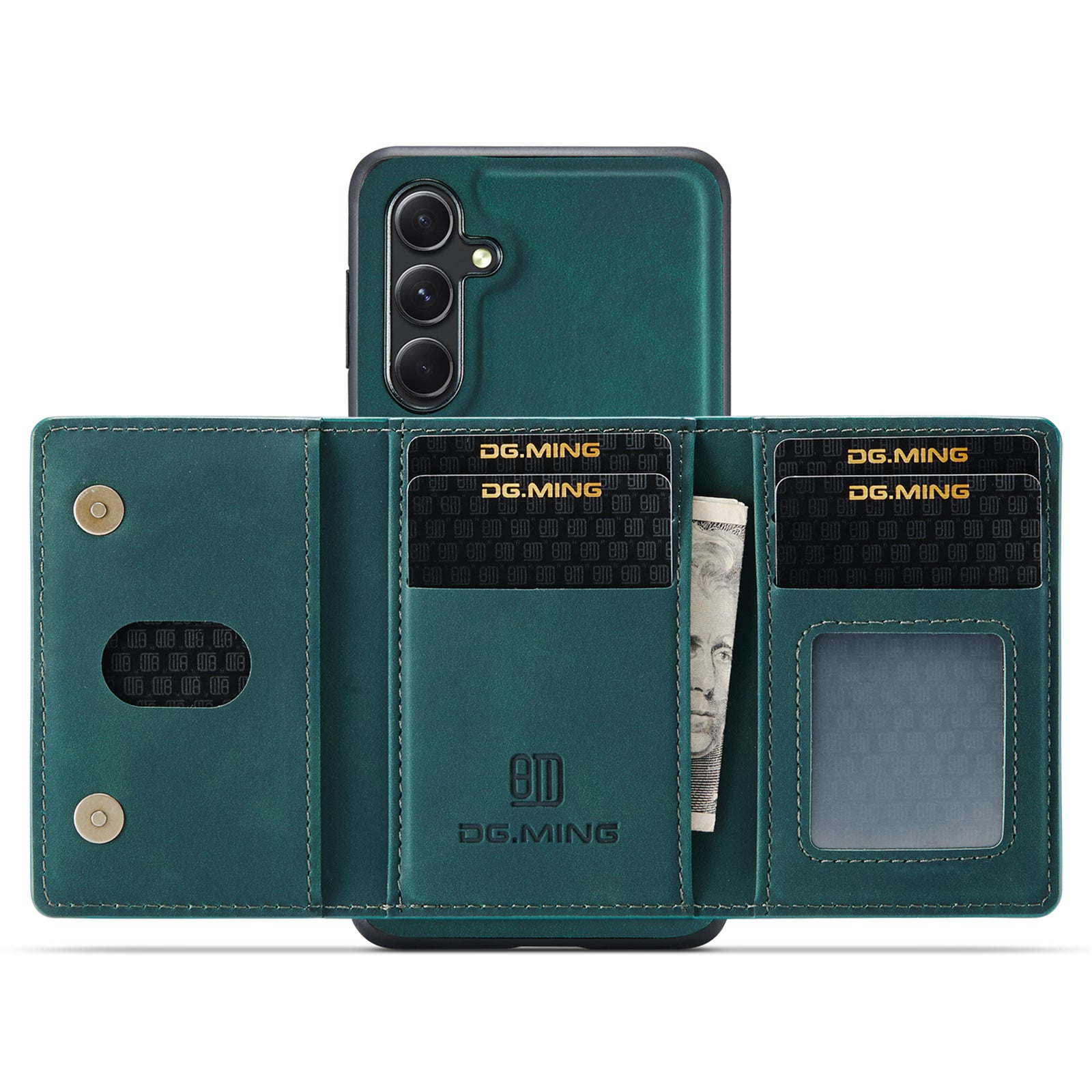 DG.MING M2 Series for Samsung Galaxy A55 5G Magnetic Phone Case Detachable Wallet Cover