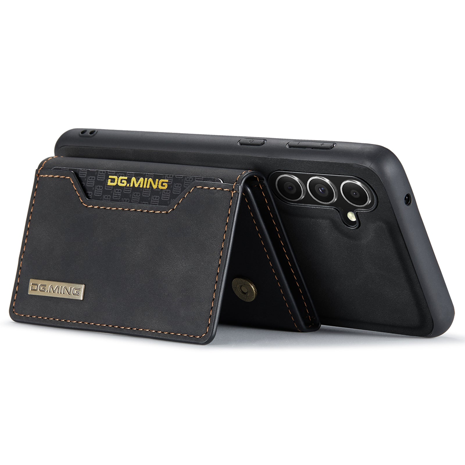 DG.MING M2 Series for Samsung Galaxy A15 4G / 5G Case Detachable 2-in-1 Wallet Phone Leather Back Cover