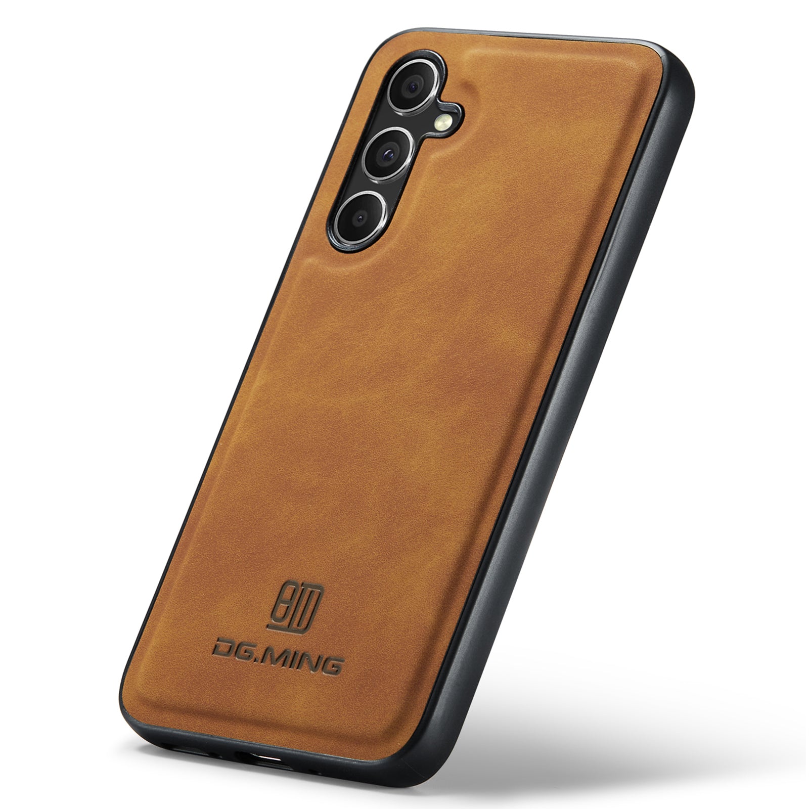 DG.MING For Samsung Galaxy A55 5G Case PU Leather+PC+TPU Hybrid Phone Cover