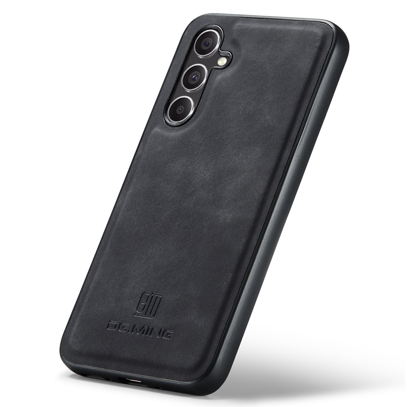 DG.MING For Samsung Galaxy A15 4G / A15 5G Case Drop-resistant Leather Coated PC+TPU Phone Cover