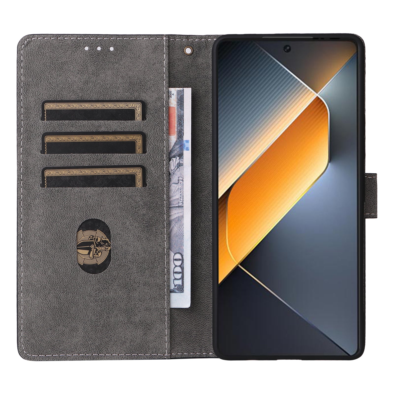For Transsion Tecno Pova 6 Pro 5G LI9 Case RFID Blocking Leather Phone Wallet Cover with Hand Strap