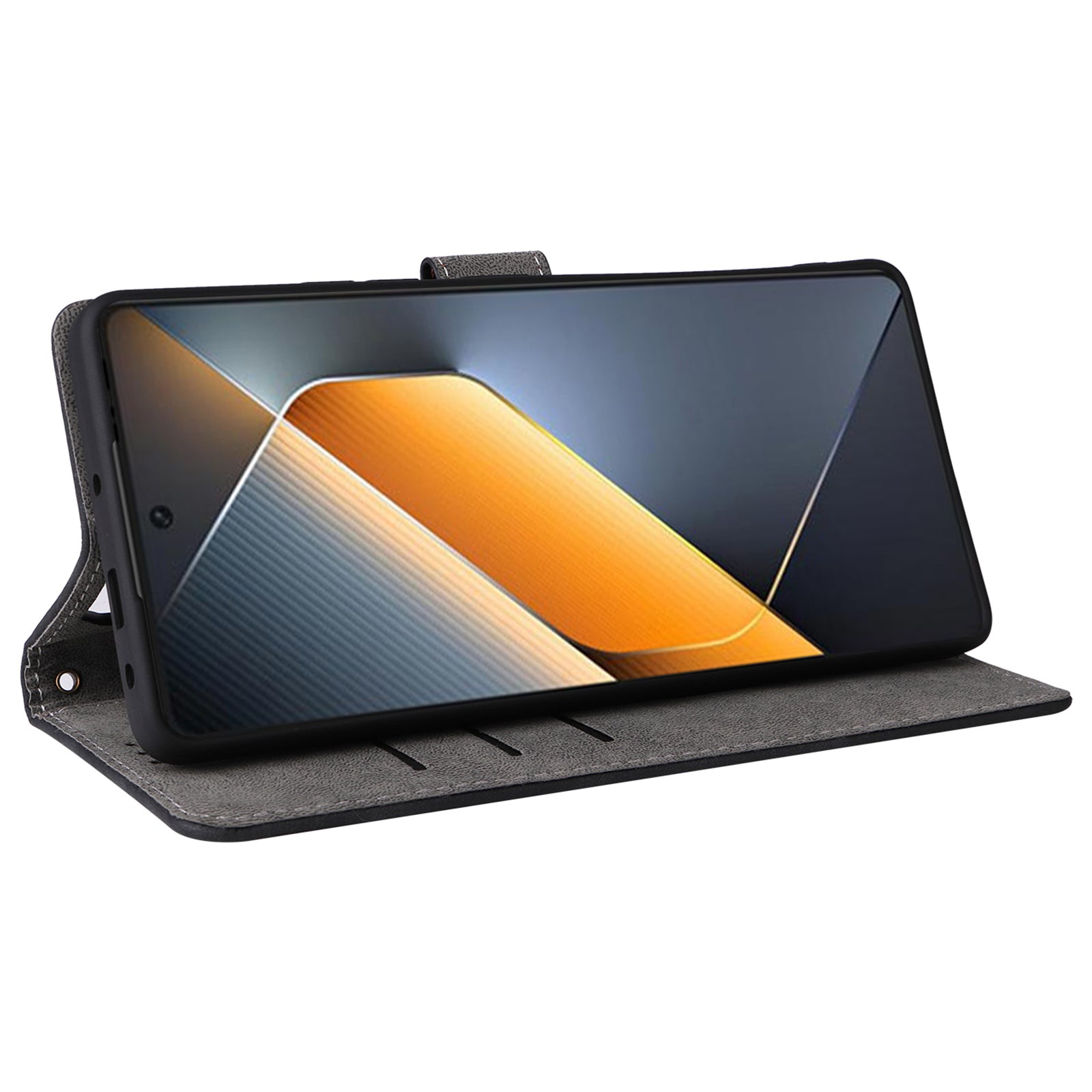 For Transsion Tecno Pova 6 Pro 5G LI9 Case RFID Blocking Leather Phone Wallet Cover with Hand Strap