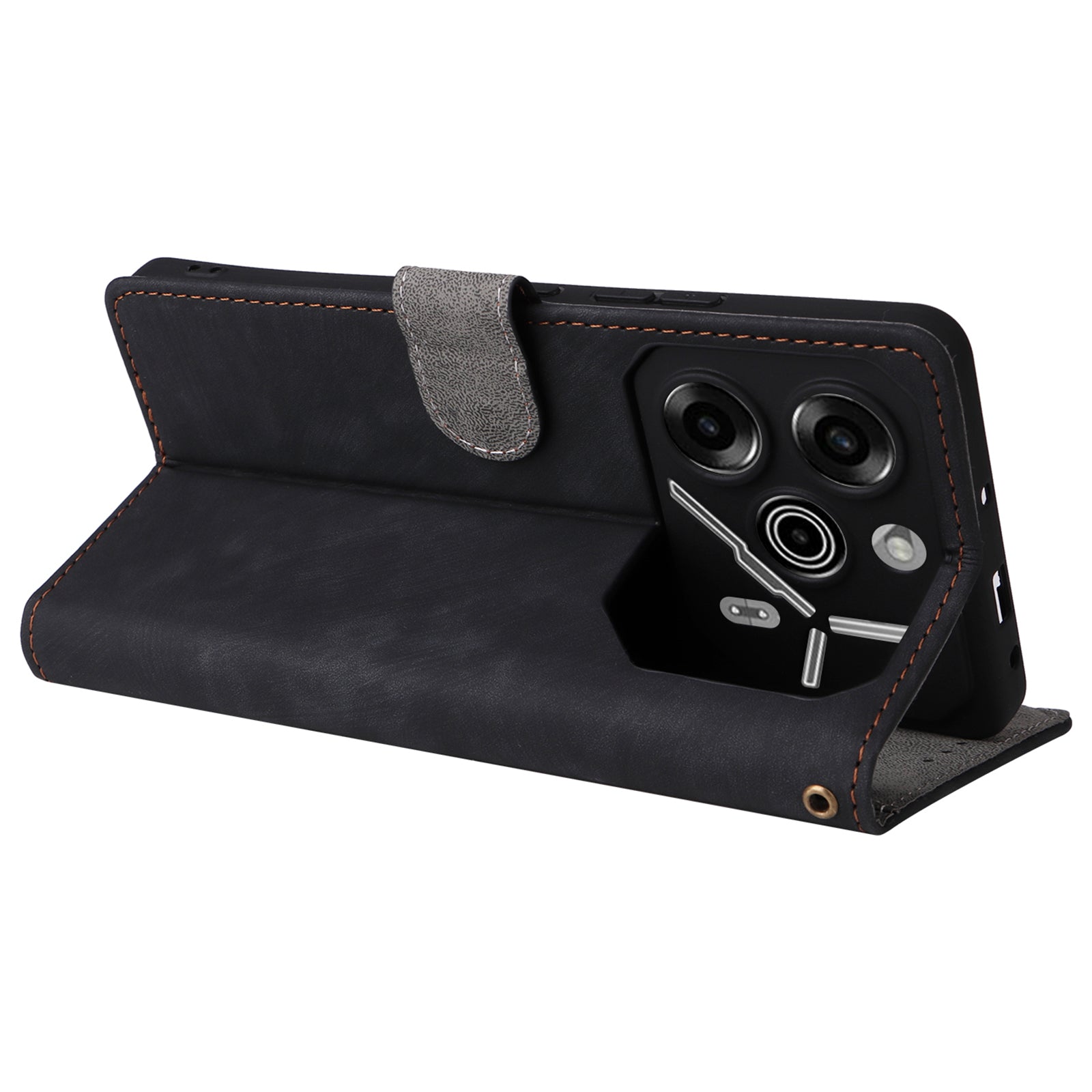 For Transsion Tecno Pova 6 Pro 5G LI9 Case RFID Blocking Leather Phone Wallet Cover with Hand Strap