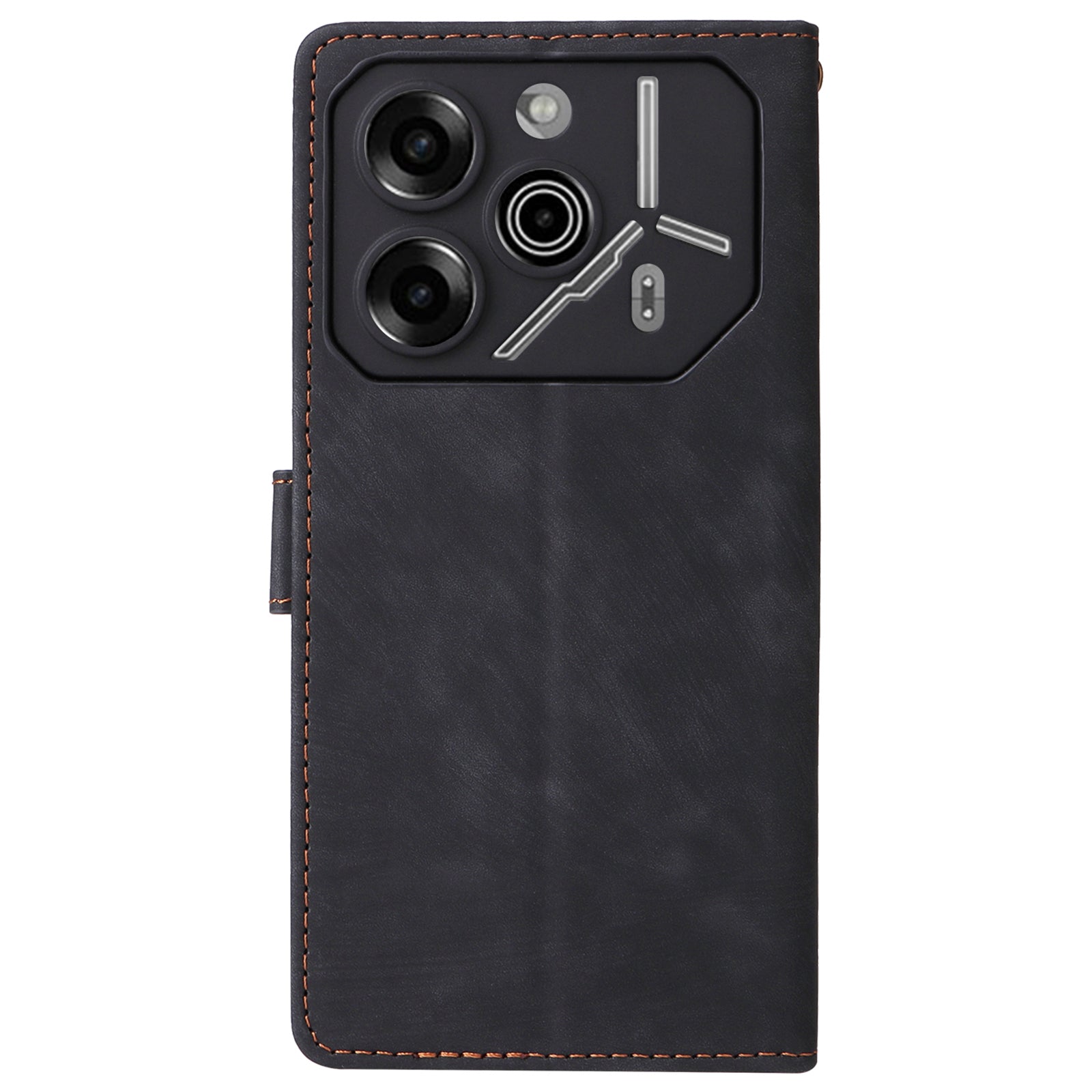 For Transsion Tecno Pova 6 Pro 5G LI9 Case RFID Blocking Leather Phone Wallet Cover with Hand Strap