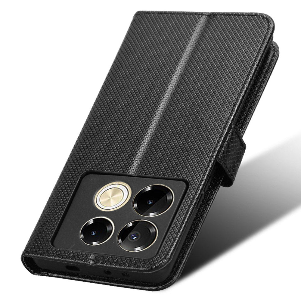 For Transsion Infinix Note 40 Pro 5G X6851 / Infinix Note 40 Pro+ X6851B Case Wallet Diamond Texture Leather Phone Cover