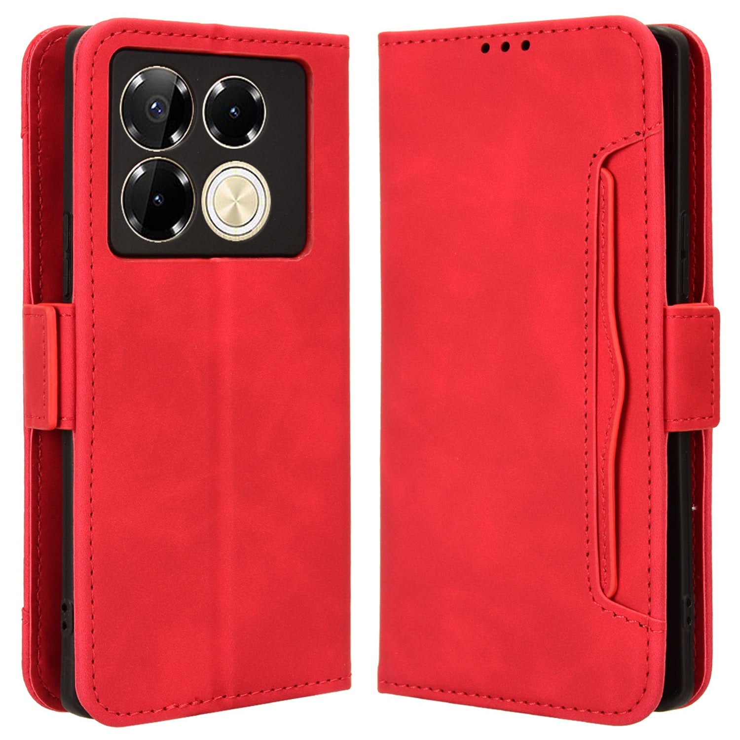 For Transsion Infinix Note 40 Pro 5G X6851 / Note 40 Pro+ X6851B Leather Phone Case with Multiple Card Slots