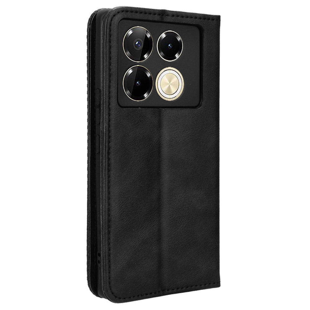 For Transsion Infinix Note 40 Pro 5G X6851 / Note 40 Pro+ X6851B Leather Case Wallet Retro Phone Cover