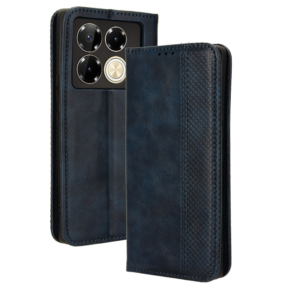 For Transsion Infinix Note 40 Pro 5G X6851 / Note 40 Pro+ X6851B Leather Case Wallet Retro Phone Cover