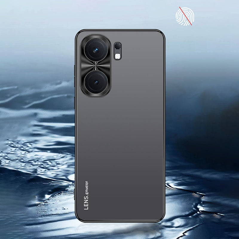For vivo iQOO Neo9 Pro 5G Case Shockproof Acrylic+Silicone Electroplating Metal Frame Phone Cover