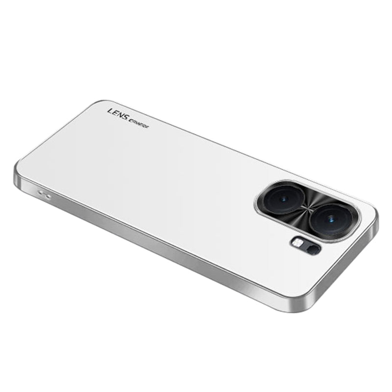 For vivo iQOO Neo9 Pro 5G Case Shockproof Acrylic+Silicone Electroplating Metal Frame Phone Cover