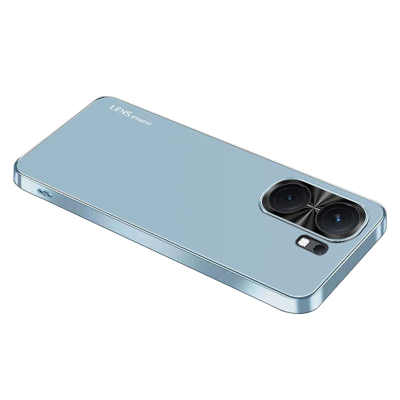 For vivo iQOO Neo9 Pro 5G Case Shockproof Acrylic+Silicone Electroplating Metal Frame Phone Cover