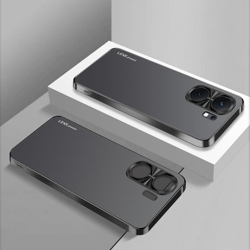 For vivo iQOO Neo9 5G Case Acrylic+Silicone Anti-Scratch Phone Cover with Electroplating Frame