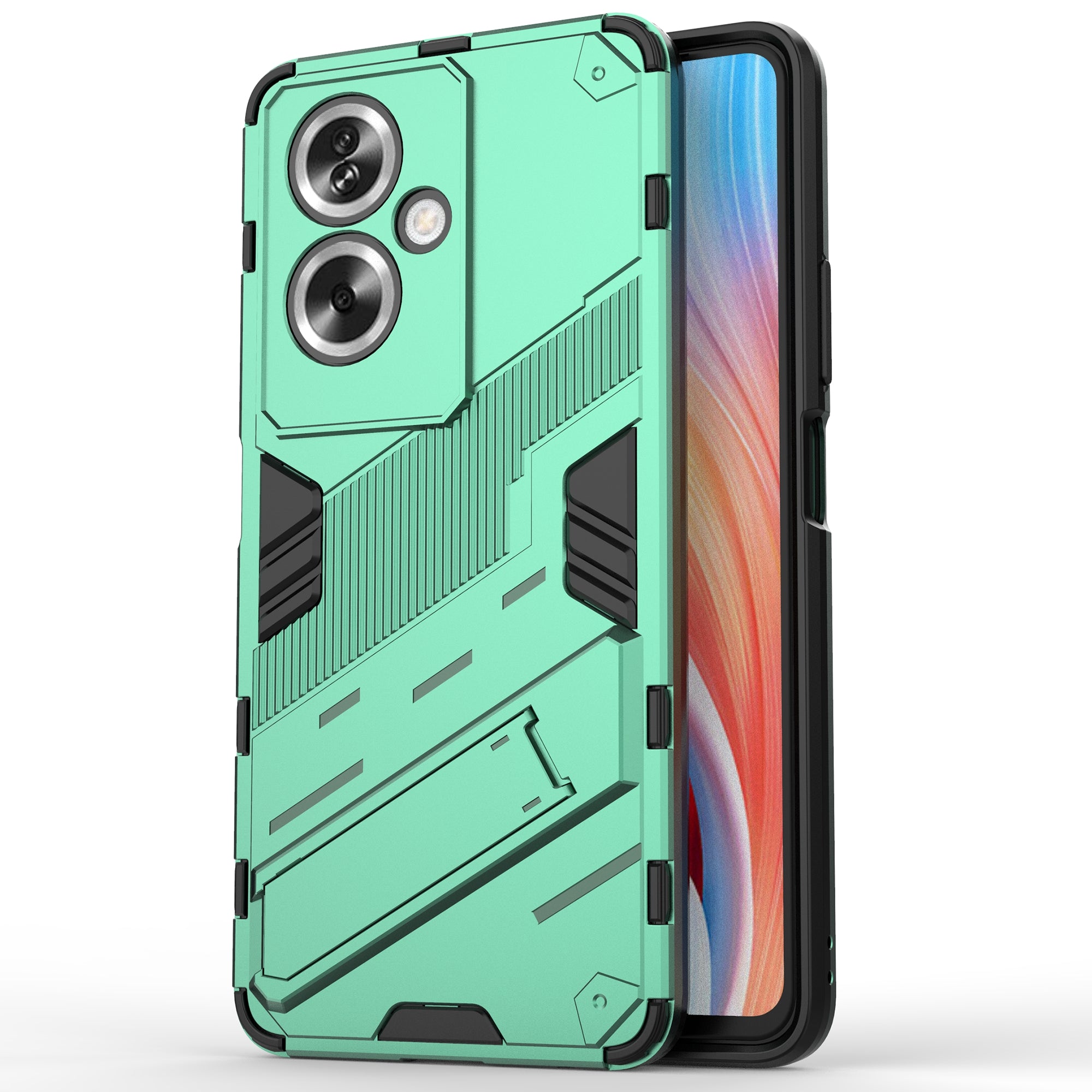 For Oppo A79 5G / A2 5G Phone Case Scratch-resistant PC+TPU Kickstand Cover