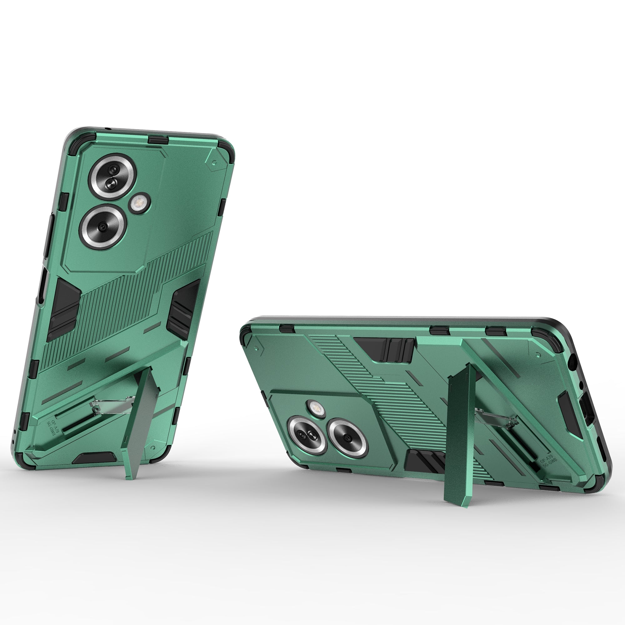 For Oppo A79 5G / A2 5G Phone Case Scratch-resistant PC+TPU Kickstand Cover