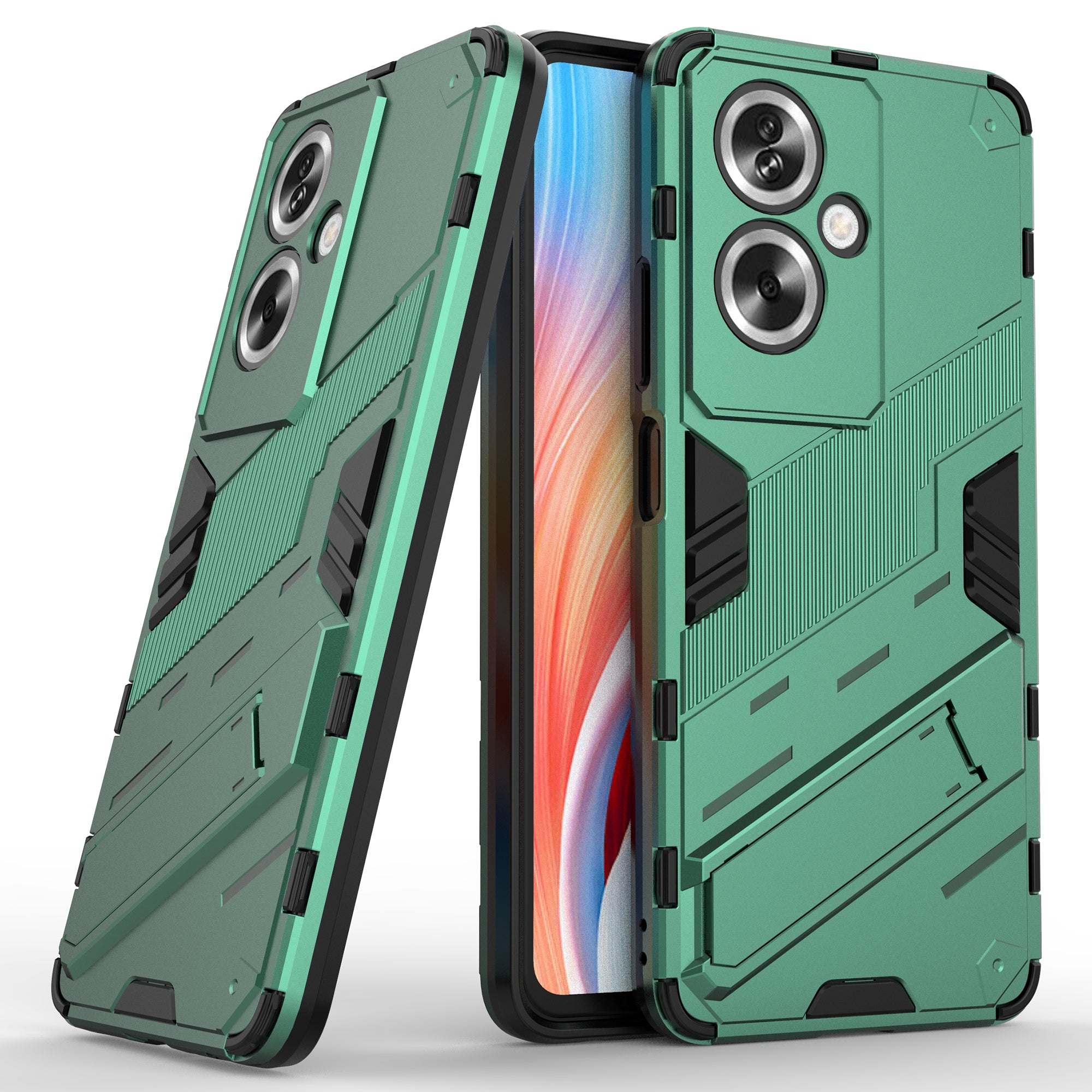 For Oppo A79 5G / A2 5G Phone Case Scratch-resistant PC+TPU Kickstand Cover