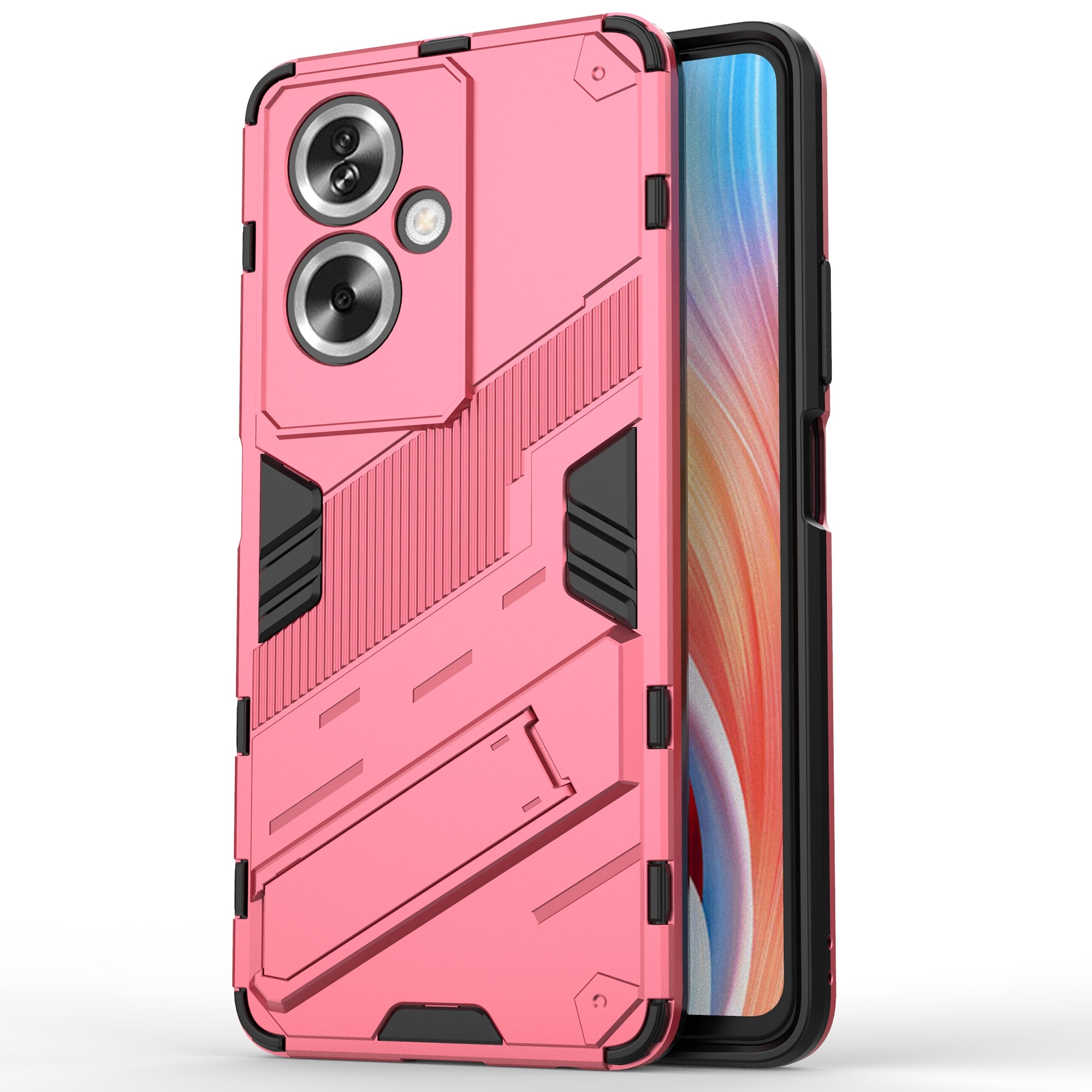 For Oppo A79 5G / A2 5G Phone Case Scratch-resistant PC+TPU Kickstand Cover