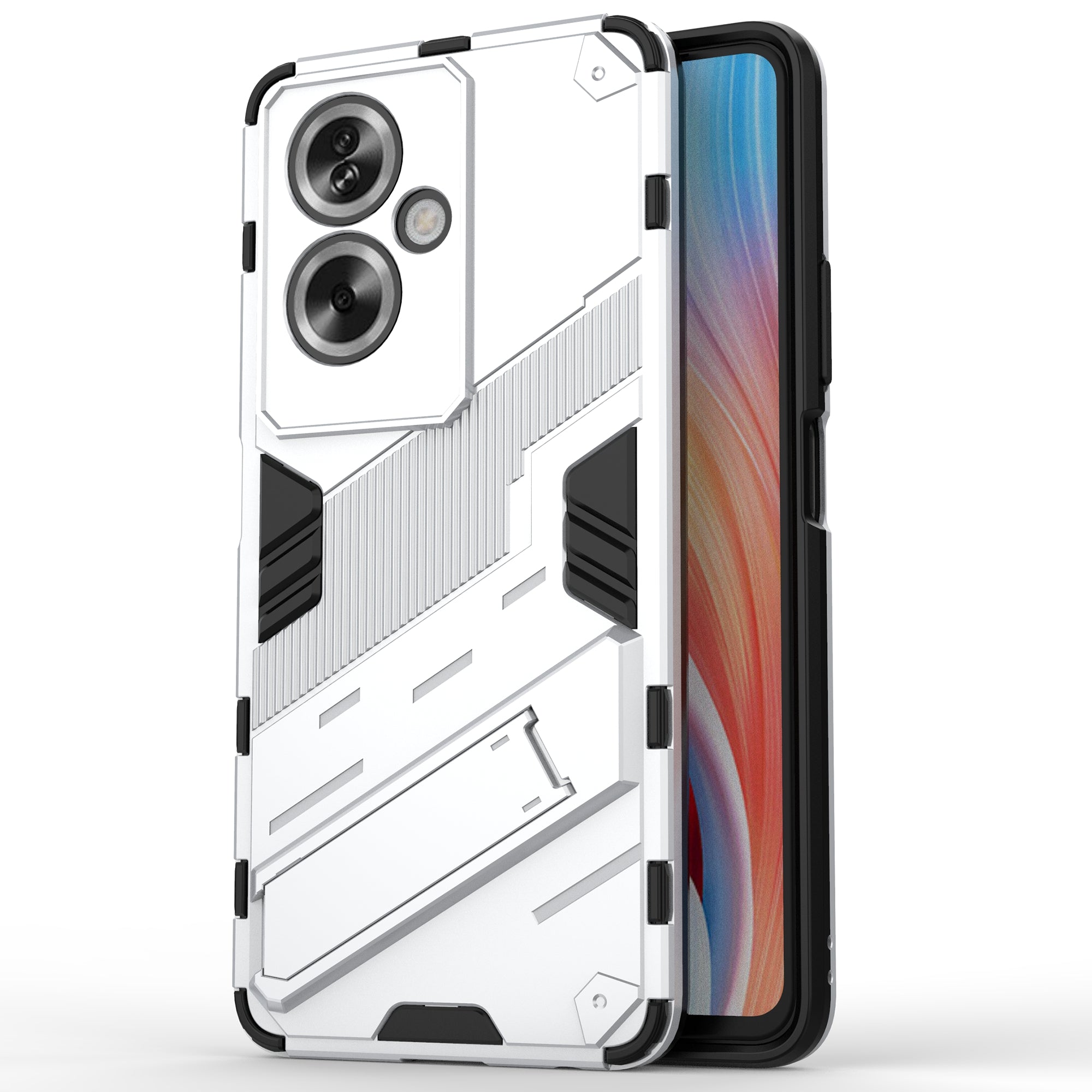 For Oppo A79 5G / A2 5G Phone Case Scratch-resistant PC+TPU Kickstand Cover