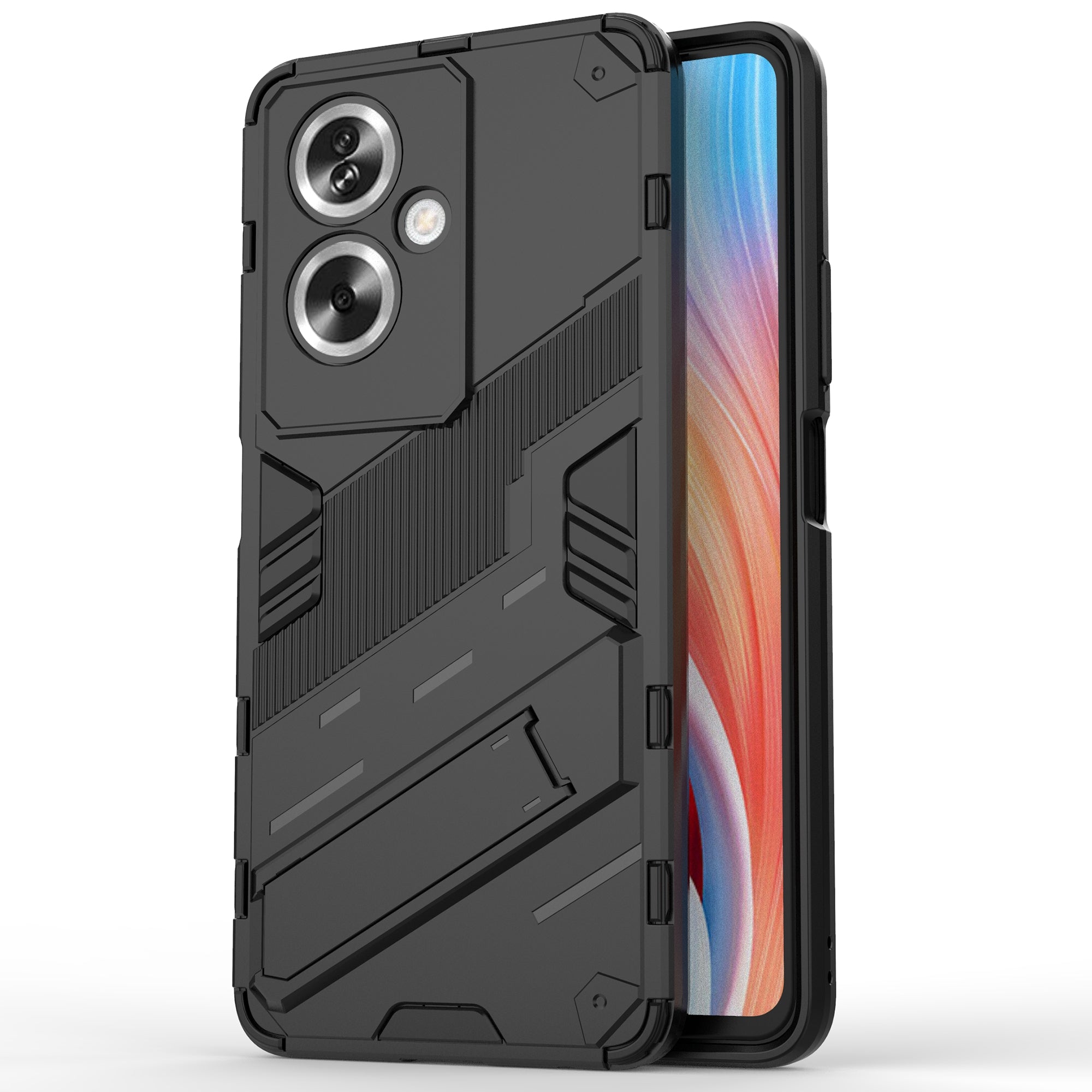 For Oppo A79 5G / A2 5G Phone Case Scratch-resistant PC+TPU Kickstand Cover