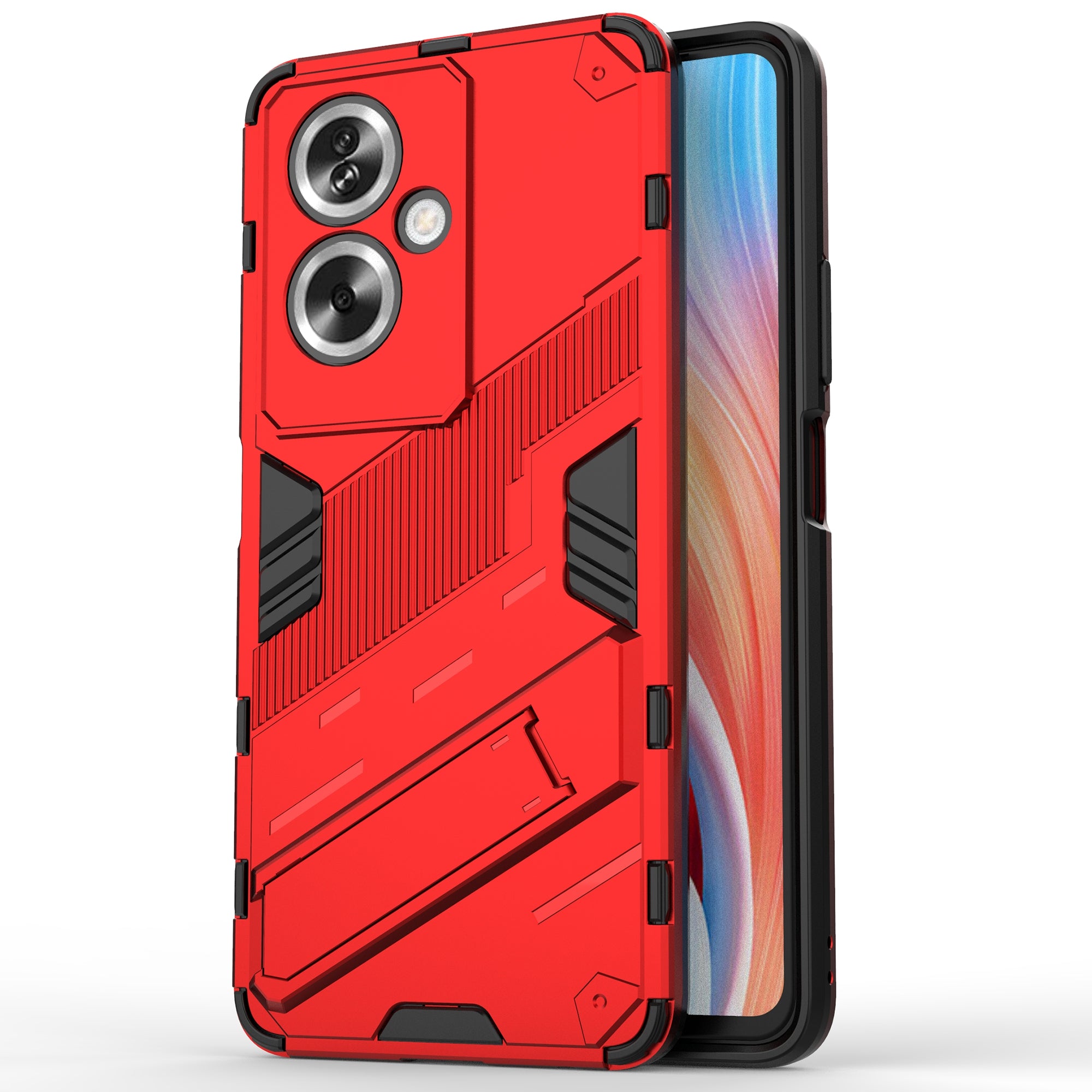 For Oppo A79 5G / A2 5G Phone Case Scratch-resistant PC+TPU Kickstand Cover