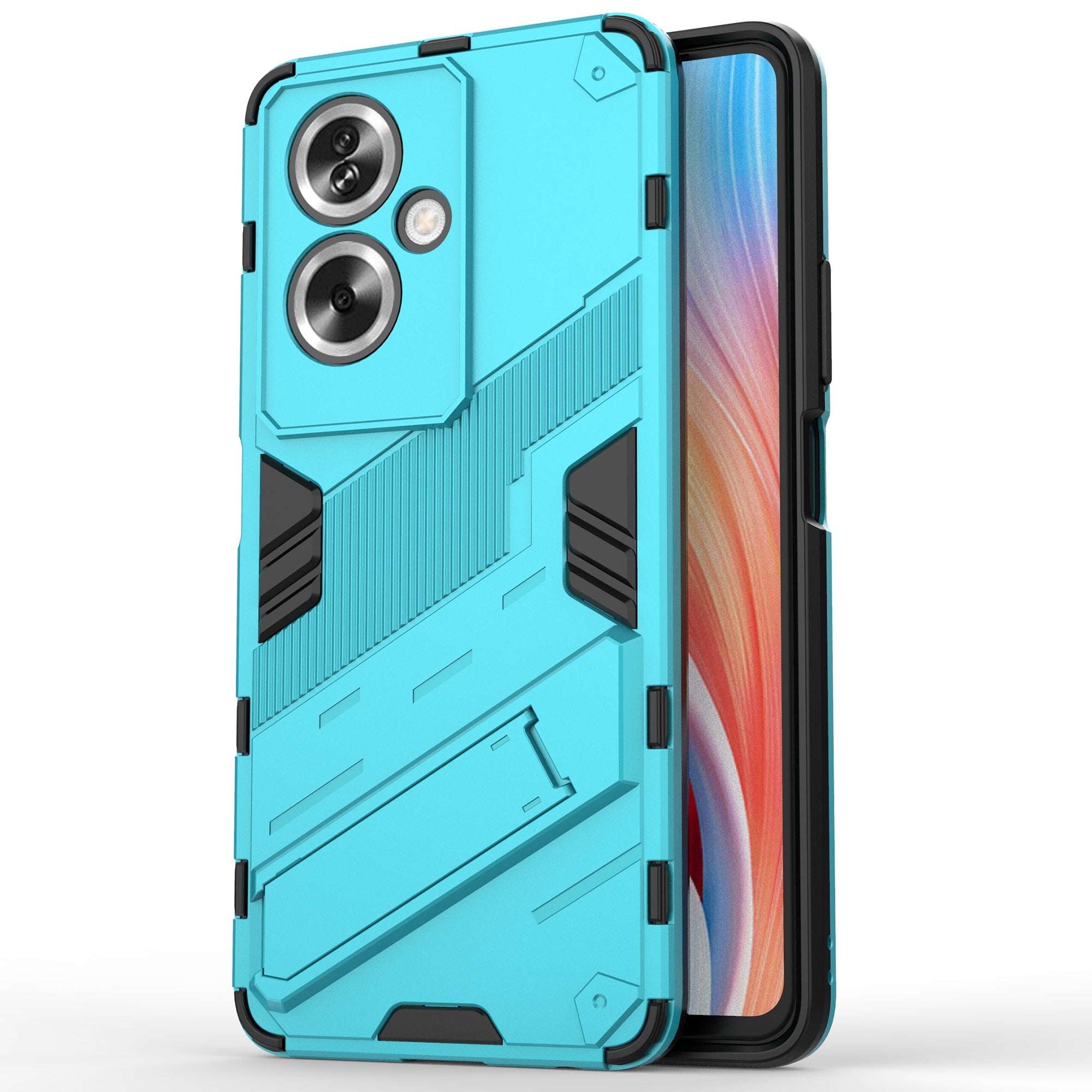 For Oppo A79 5G / A2 5G Phone Case Scratch-resistant PC+TPU Kickstand Cover