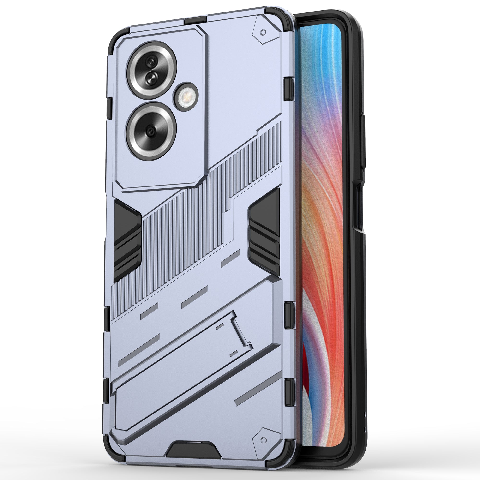 For Oppo A79 5G / A2 5G Phone Case Scratch-resistant PC+TPU Kickstand Cover