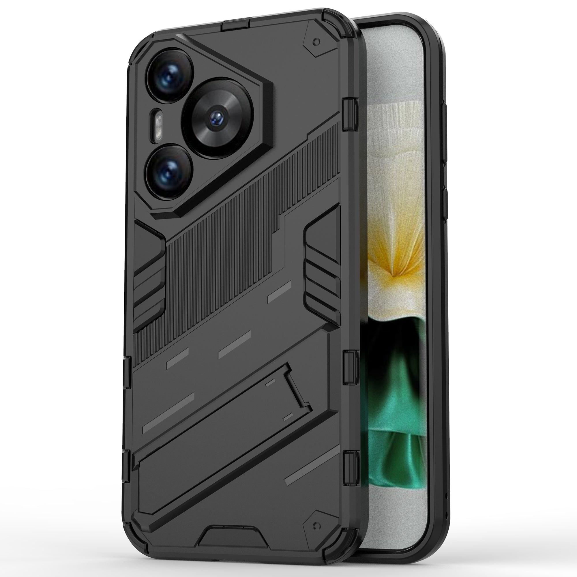 For Huawei Pura 70 Kickstand Case PC+TPU Dual Layer Protection Phone Cover