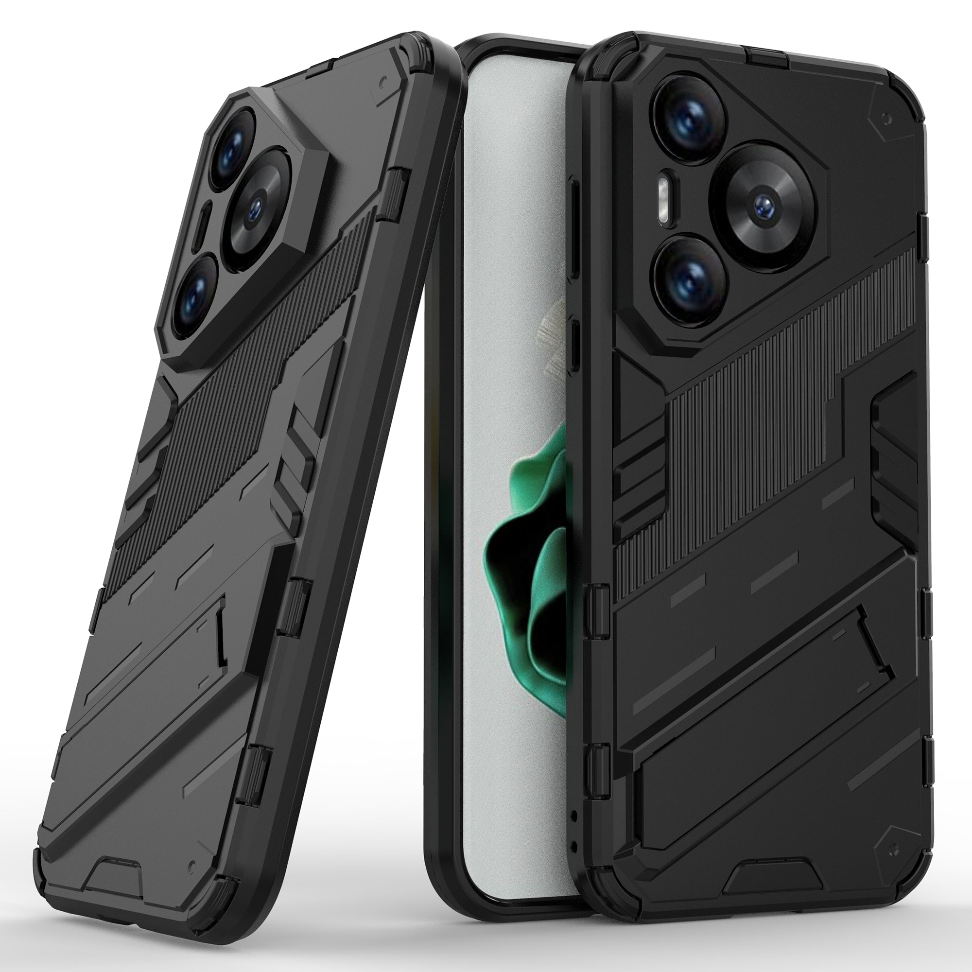 For Huawei Pura 70 Kickstand Case PC+TPU Dual Layer Protection Phone Cover