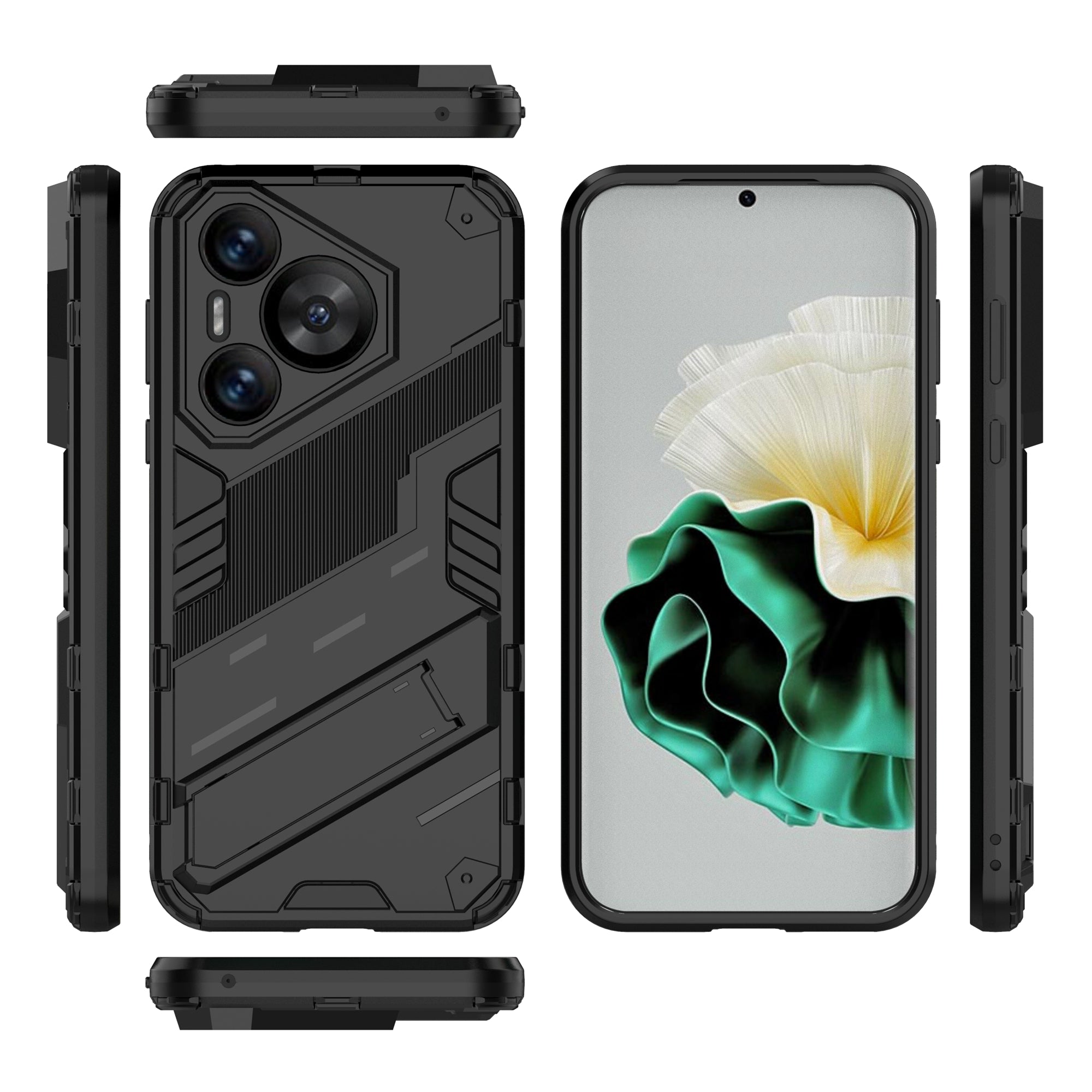 For Huawei Pura 70 Kickstand Case PC+TPU Dual Layer Protection Phone Cover