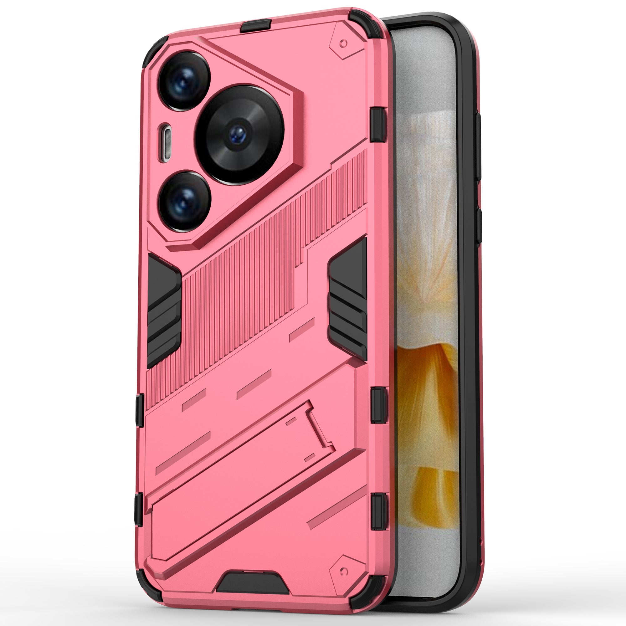 For Huawei Pura 70 Pro / Pura 70 Pro+ Case Kickstand PC+TPU Anti-drop Phone Cover