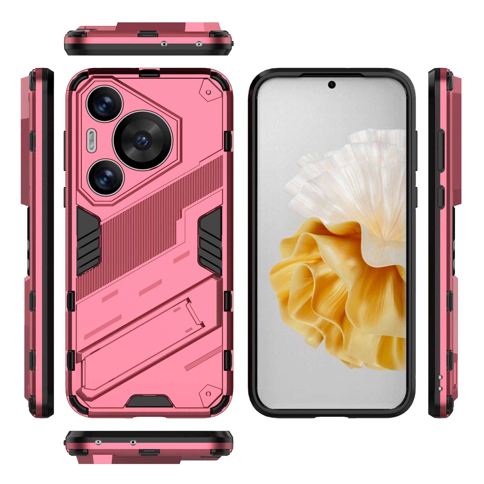 For Huawei Pura 70 Pro / Pura 70 Pro+ Case Kickstand PC+TPU Anti-drop Phone Cover