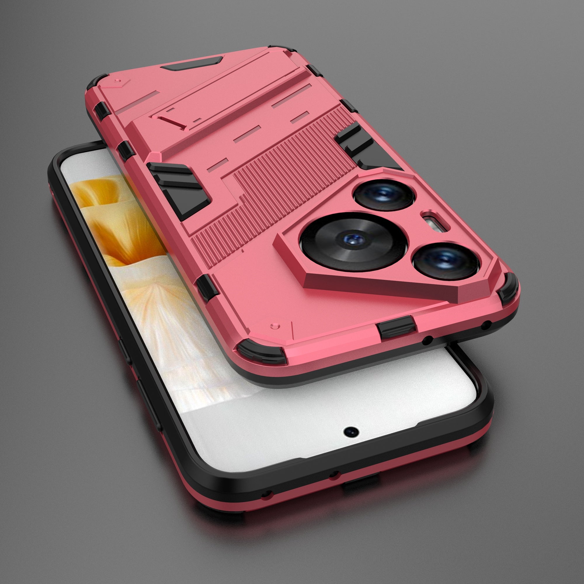 For Huawei Pura 70 Pro / Pura 70 Pro+ Case Kickstand PC+TPU Anti-drop Phone Cover