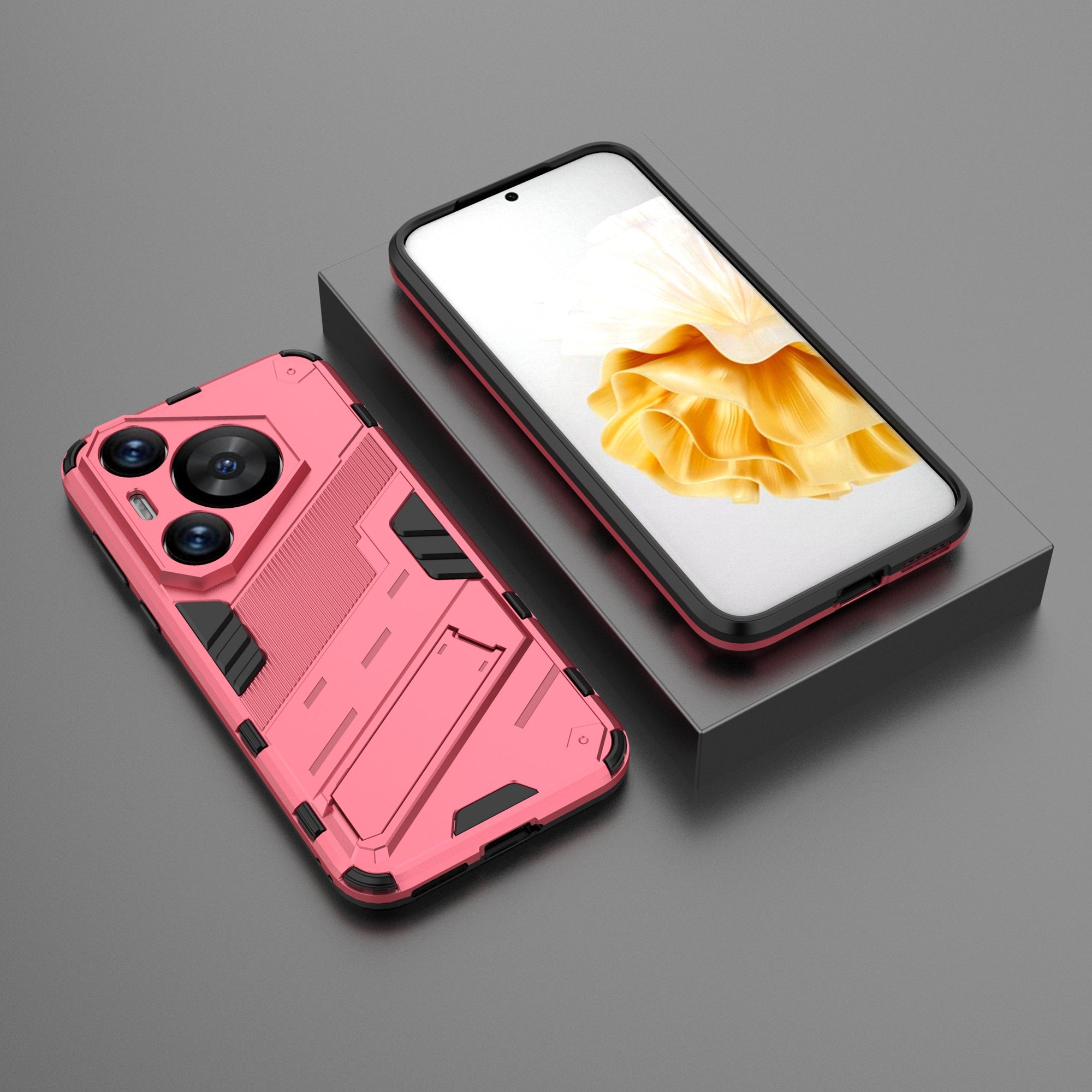 For Huawei Pura 70 Pro / Pura 70 Pro+ Case Kickstand PC+TPU Anti-drop Phone Cover