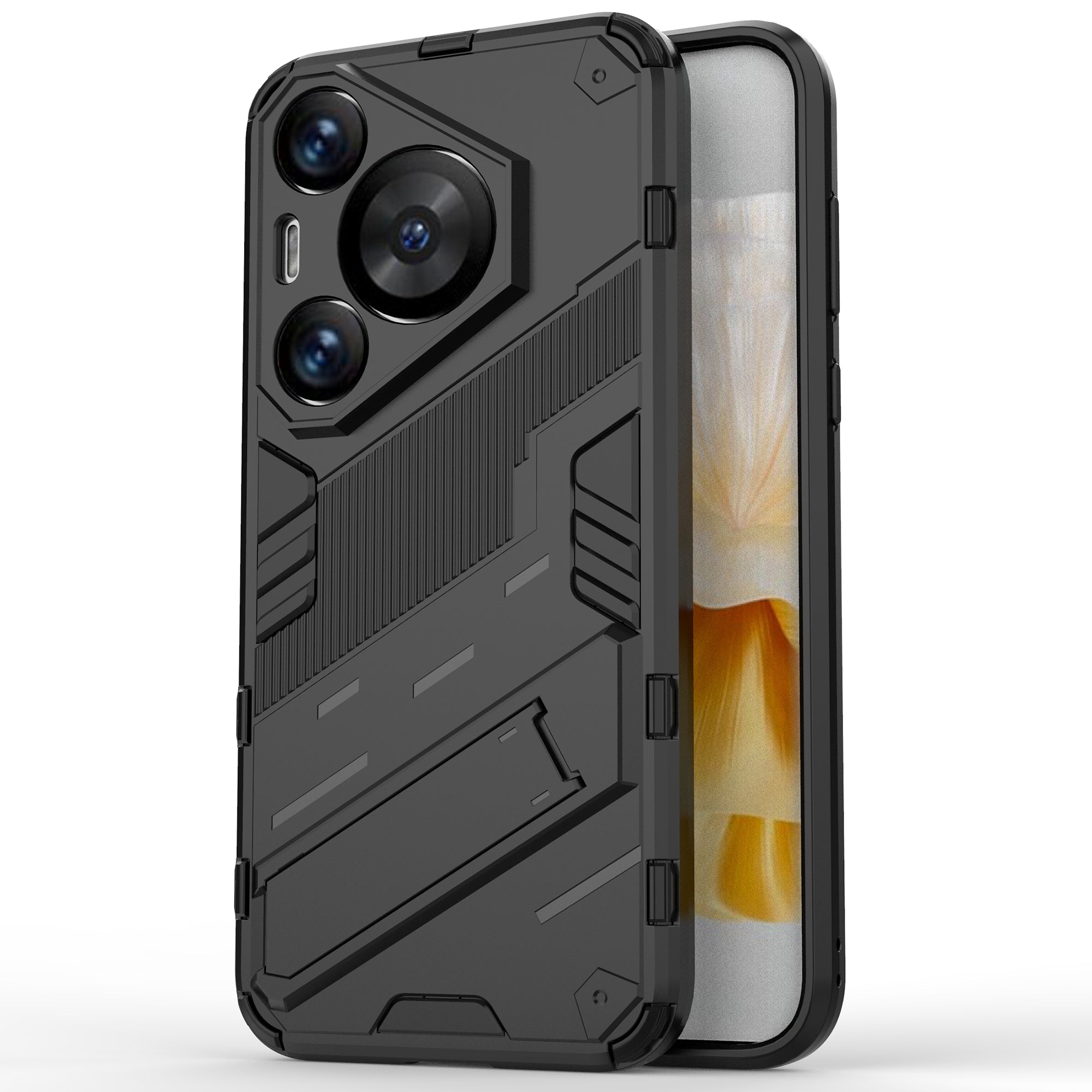 For Huawei Pura 70 Pro / Pura 70 Pro+ Case Kickstand PC+TPU Anti-drop Phone Cover