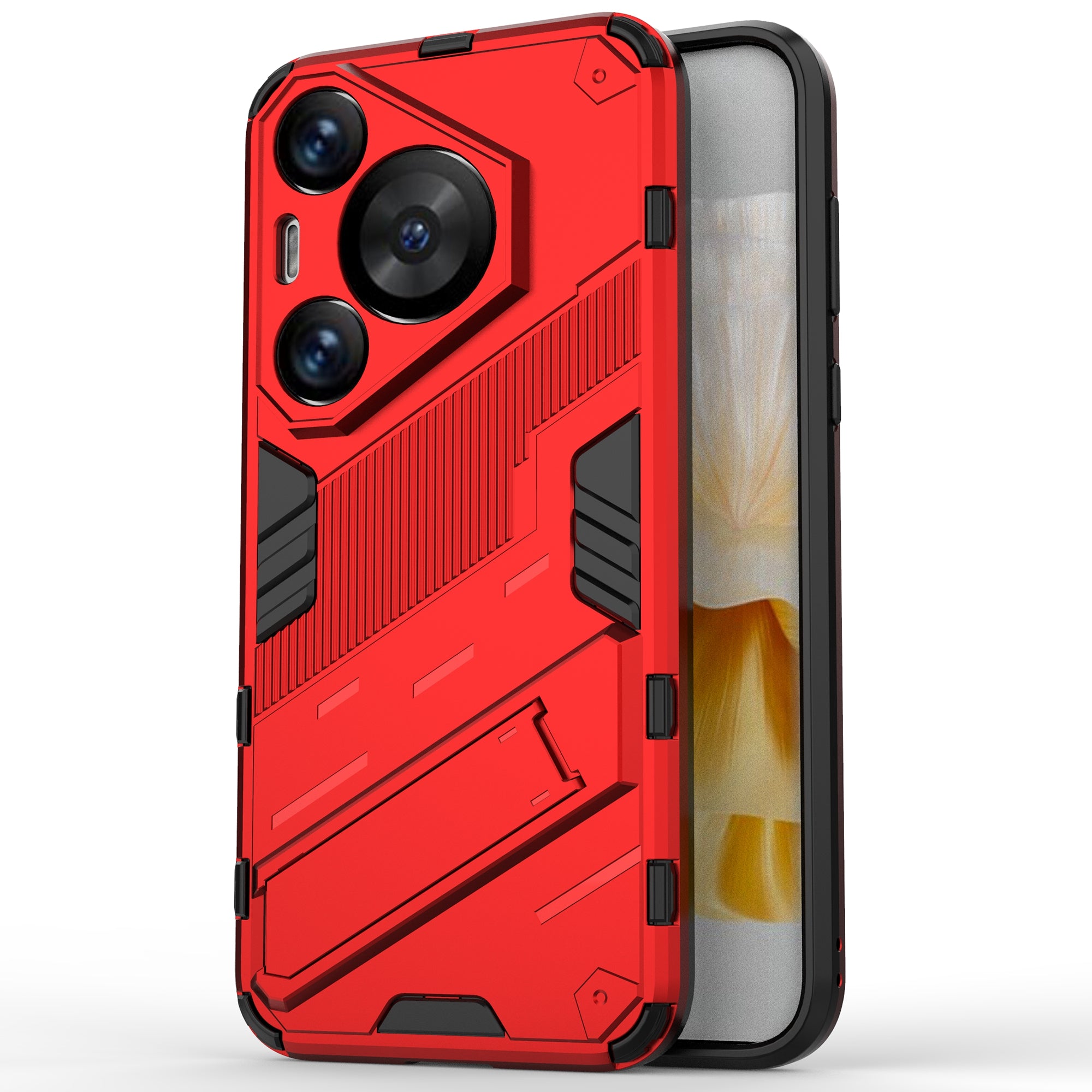 For Huawei Pura 70 Pro / Pura 70 Pro+ Case Kickstand PC+TPU Anti-drop Phone Cover