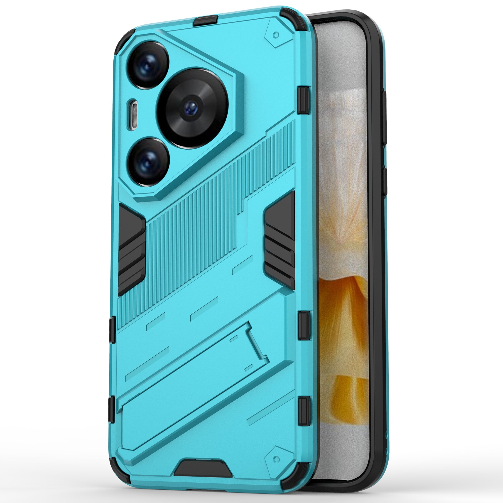 For Huawei Pura 70 Pro / Pura 70 Pro+ Case Kickstand PC+TPU Anti-drop Phone Cover