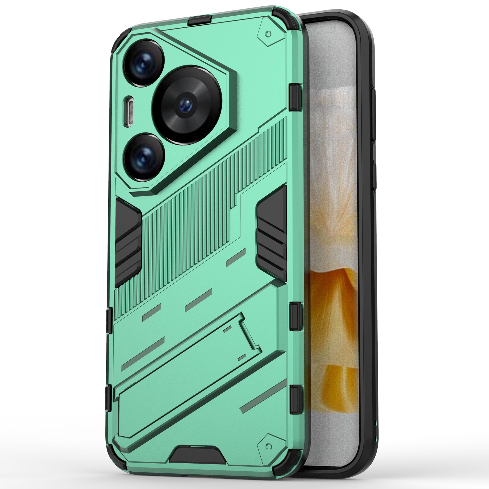 For Huawei Pura 70 Pro / Pura 70 Pro+ Case Kickstand PC+TPU Anti-drop Phone Cover