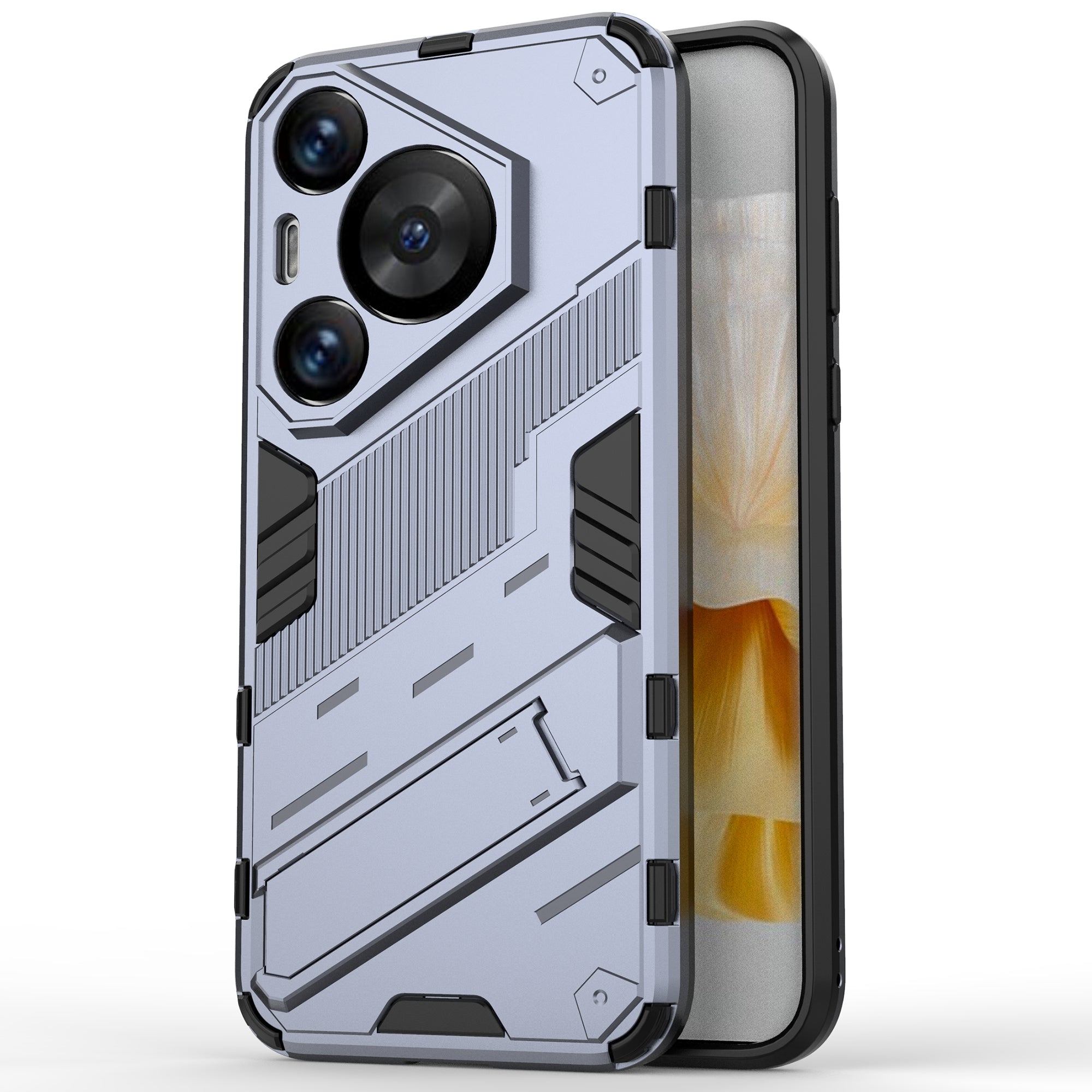 For Huawei Pura 70 Pro / Pura 70 Pro+ Case Kickstand PC+TPU Anti-drop Phone Cover