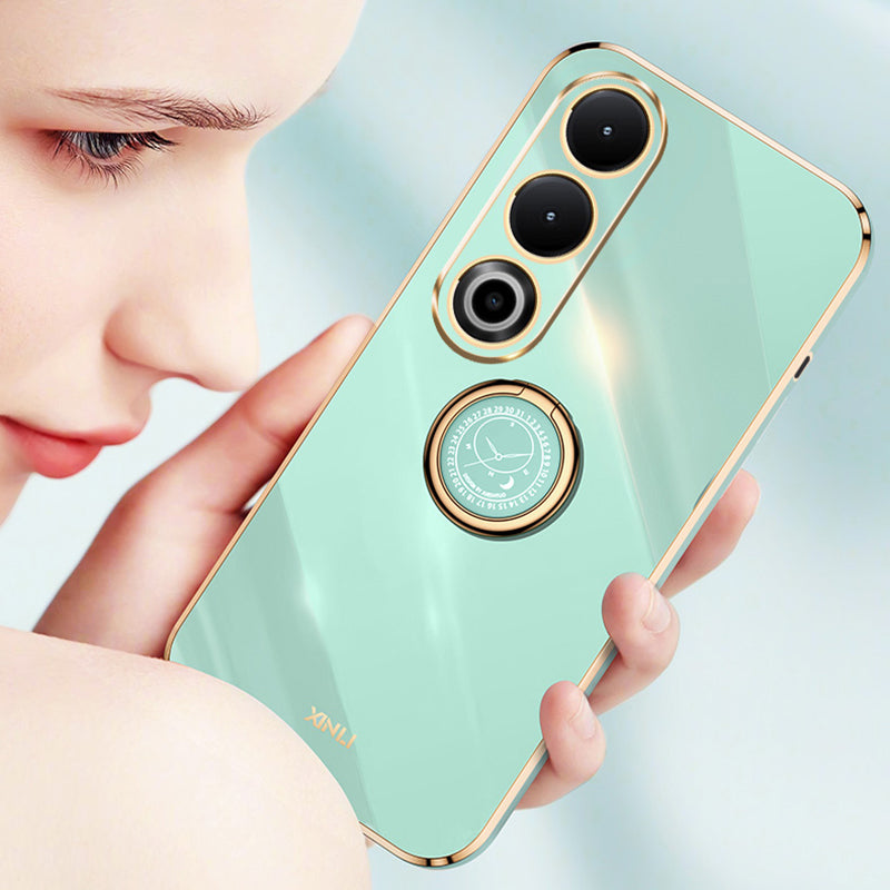 XINLI For OnePlus Nord CE4 5G / Ace 3V 5G TPU Case Ring Kickstand Electroplating Phone Cover