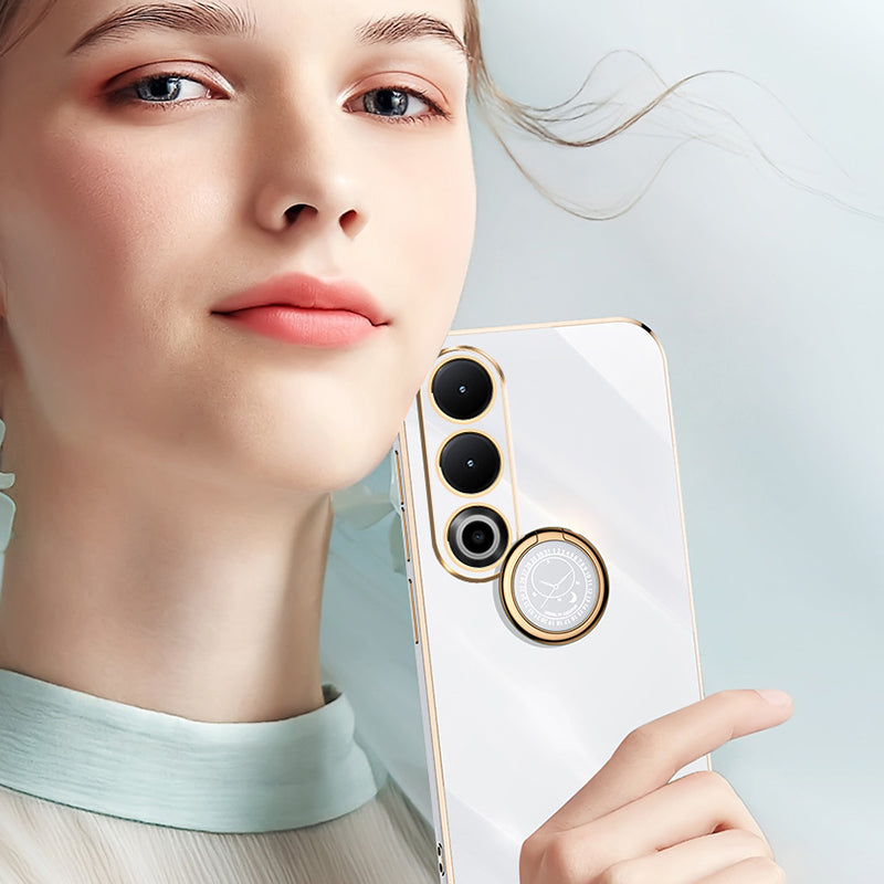 XINLI For OnePlus Nord CE4 5G / Ace 3V 5G TPU Case Ring Kickstand Electroplating Phone Cover