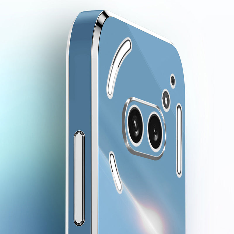 XINLI For Nothing Phone (2a) Cover Electroplating Ring Kickstand Soft TPU Phone Case