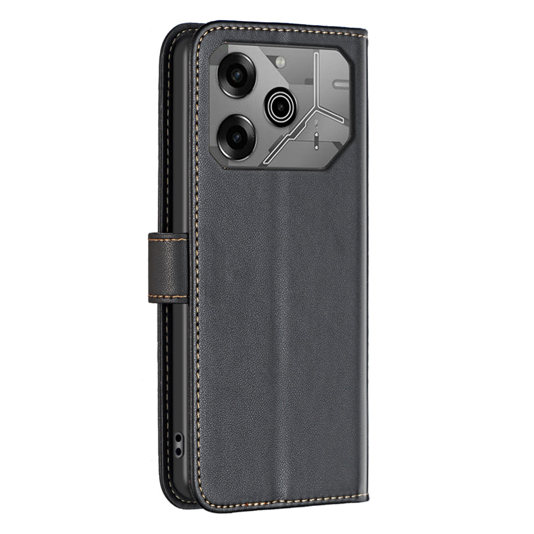 BINFEN COLOR BF17 For Transsion Tecno Pova 6 5G / Tecno Pova 6 Pro 5G Case Leather Flip Wallet Phone Cover