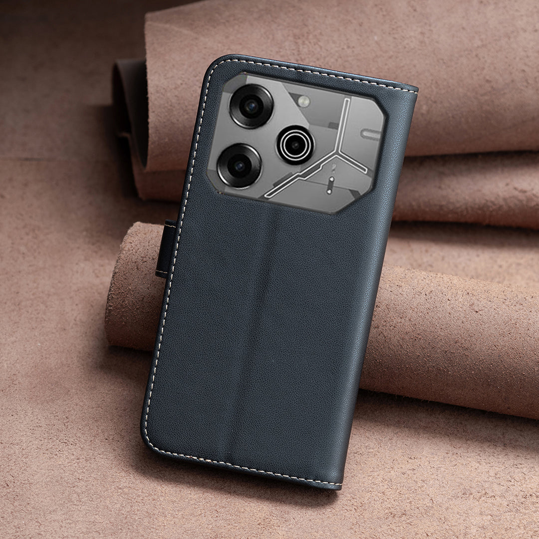 BINFEN COLOR BF17 For Transsion Tecno Pova 6 5G / Tecno Pova 6 Pro 5G Case Leather Flip Wallet Phone Cover