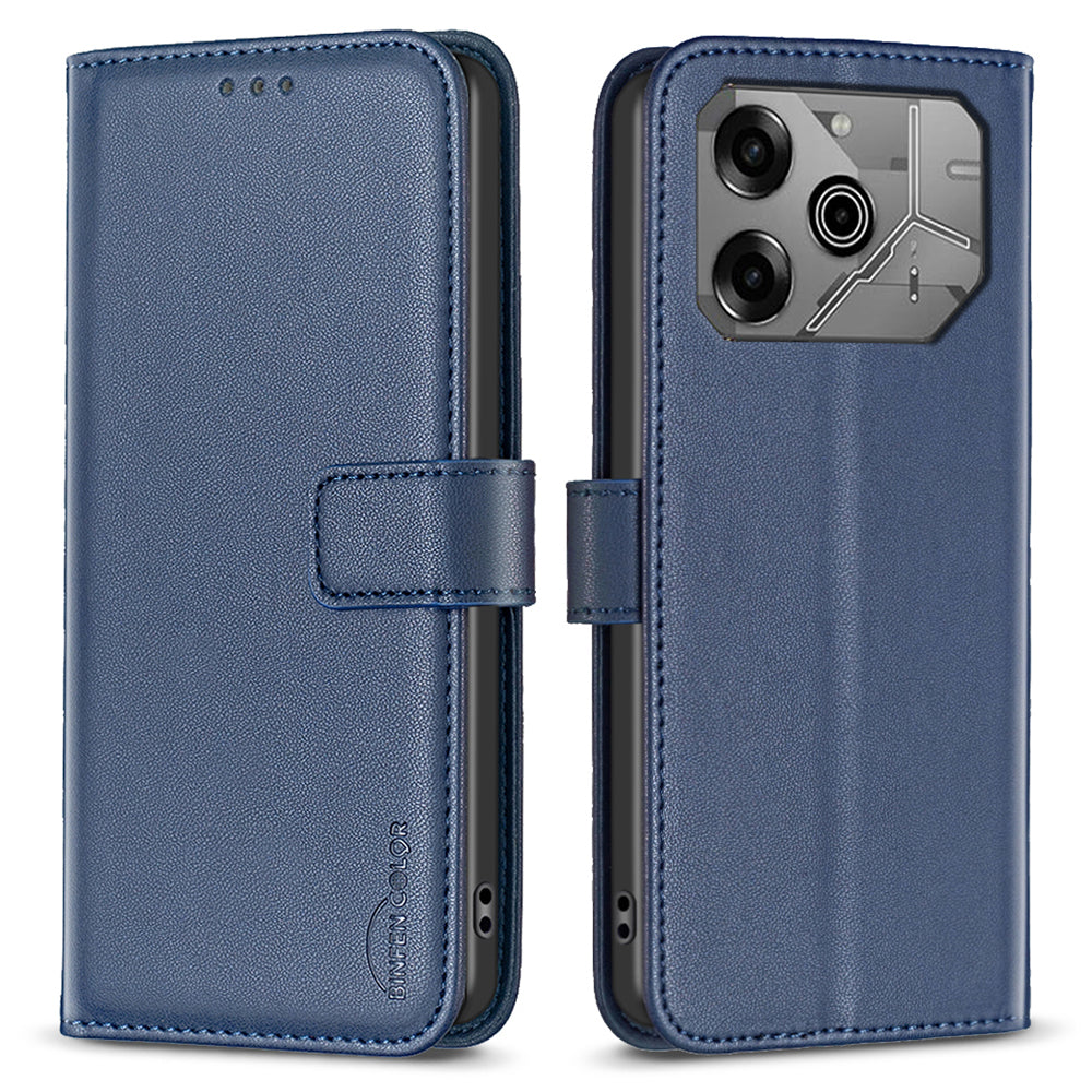 BINFEN COLOR BF17 For Transsion Tecno Pova 6 5G / Tecno Pova 6 Pro 5G Case Leather Flip Wallet Phone Cover