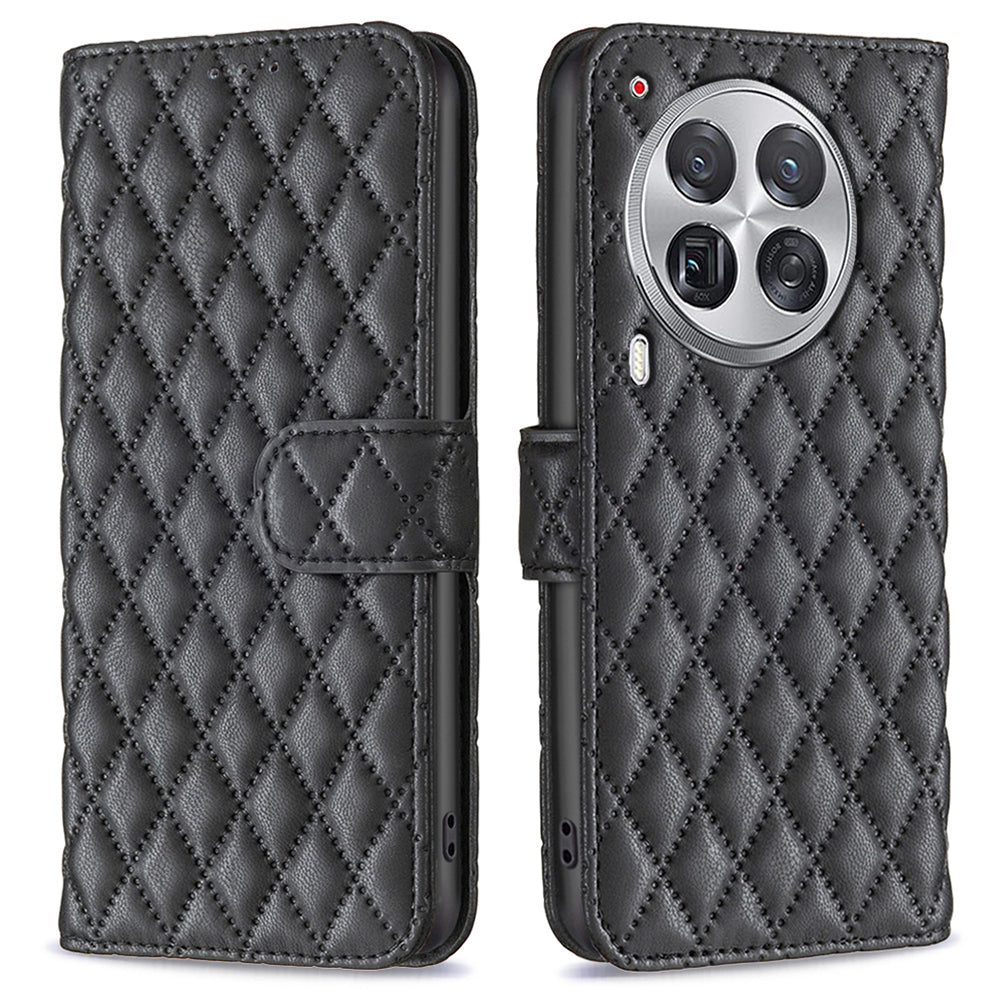BINFEN COLOR BF Style-14 For Transsion Tecno Camon 30 Premier 5G Case Wallet Rhombus Leather Cover